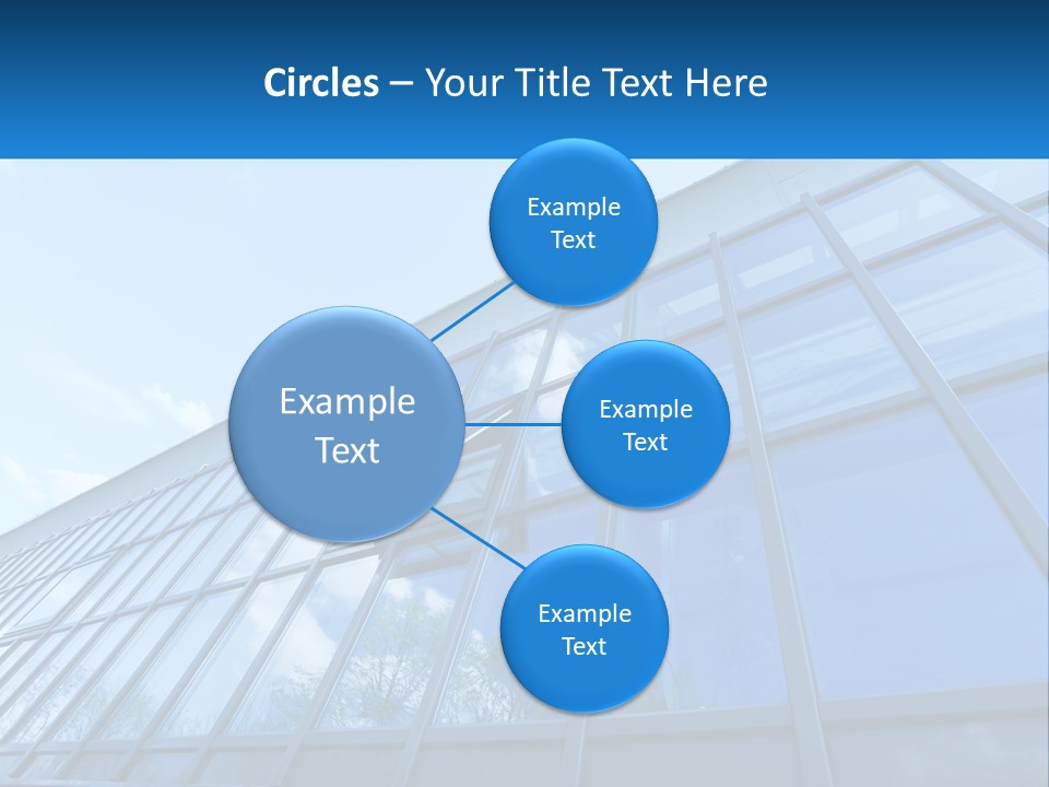 A Building With A Blue Sky And Clouds In The Background PowerPoint Template