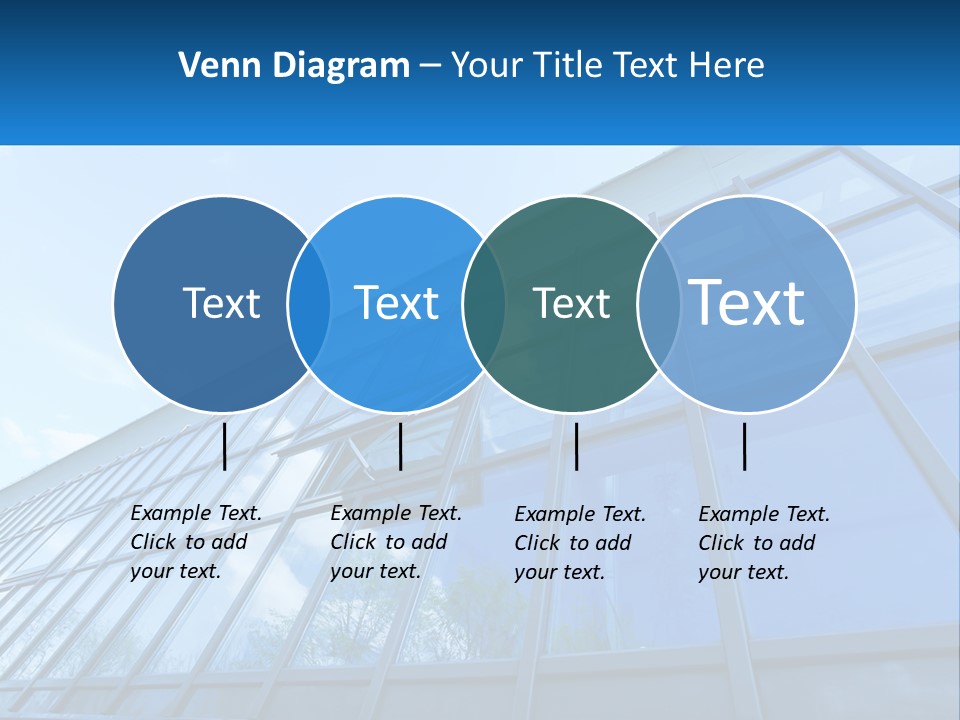 A Building With A Blue Sky And Clouds In The Background PowerPoint Template