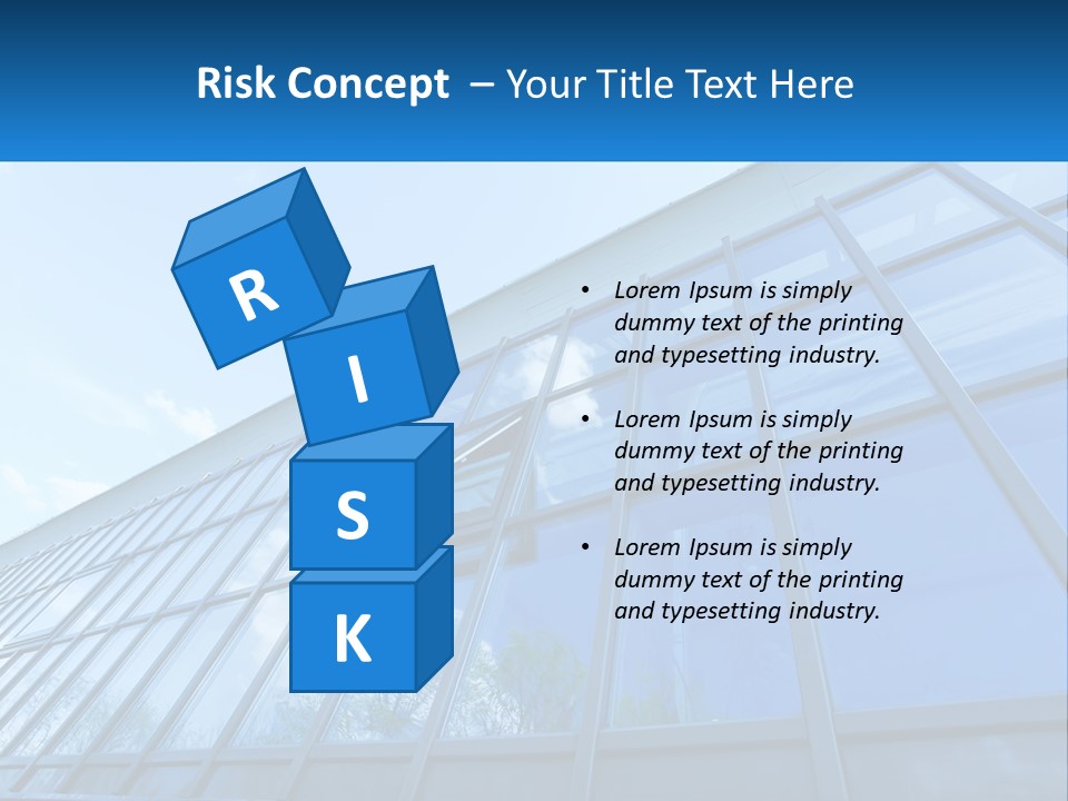 A Building With A Blue Sky And Clouds In The Background PowerPoint Template