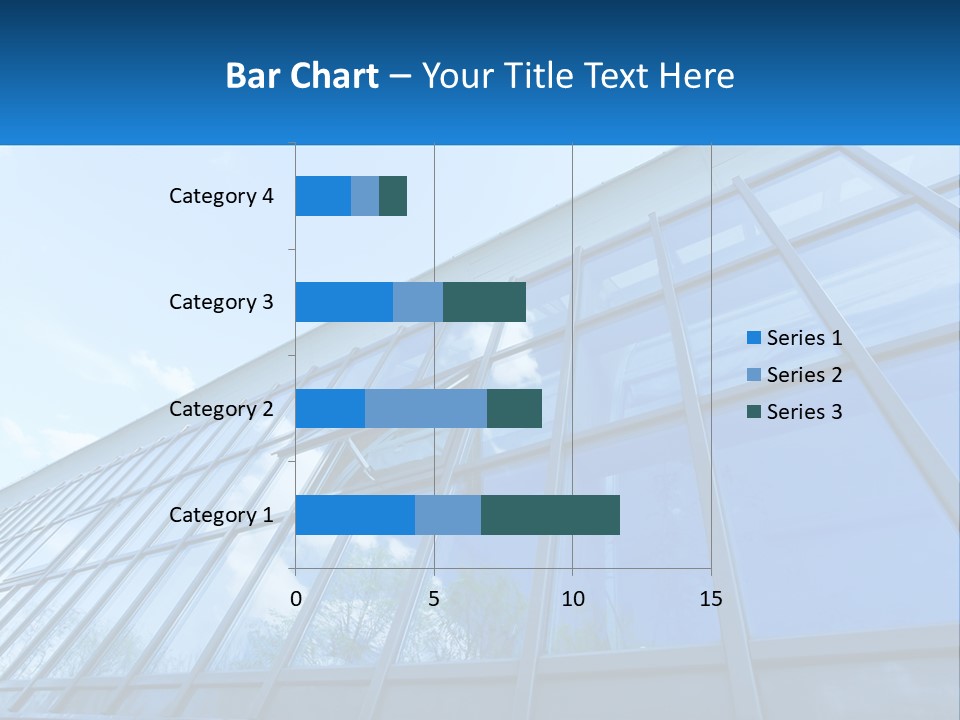 A Building With A Blue Sky And Clouds In The Background PowerPoint Template