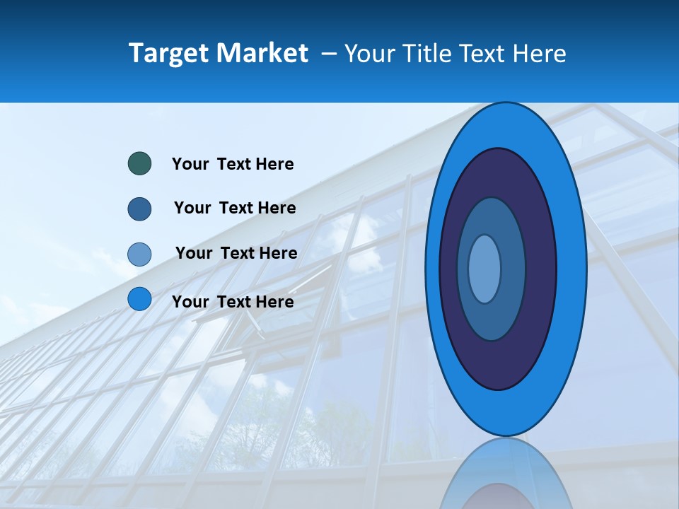 A Building With A Blue Sky And Clouds In The Background PowerPoint Template