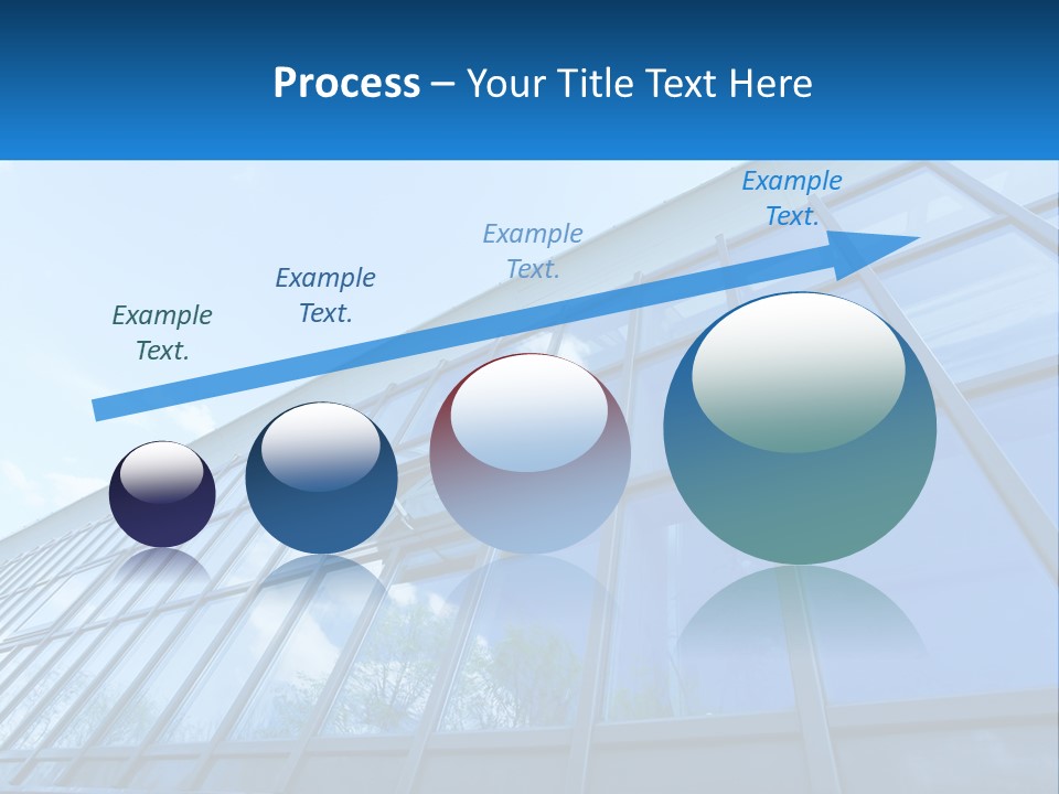 A Building With A Blue Sky And Clouds In The Background PowerPoint Template