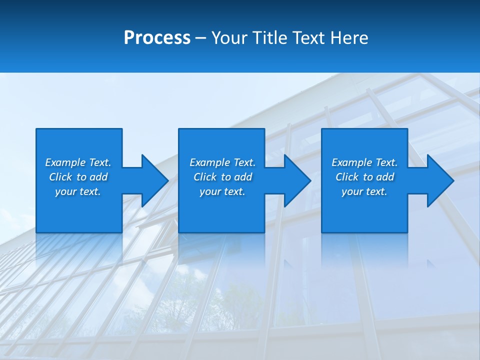 A Building With A Blue Sky And Clouds In The Background PowerPoint Template