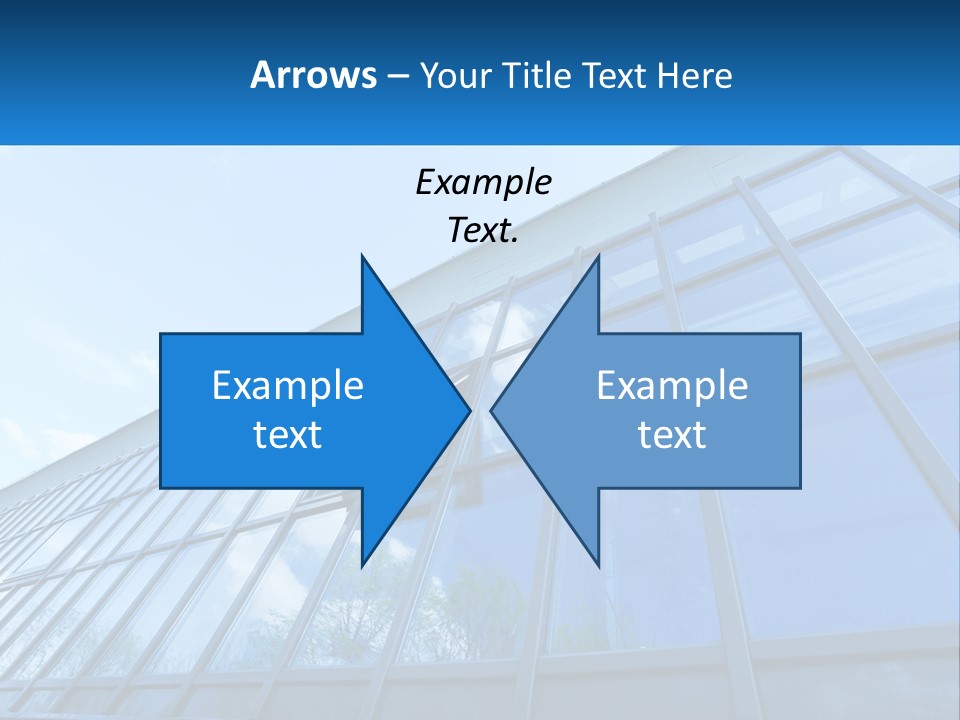 A Building With A Blue Sky And Clouds In The Background PowerPoint Template