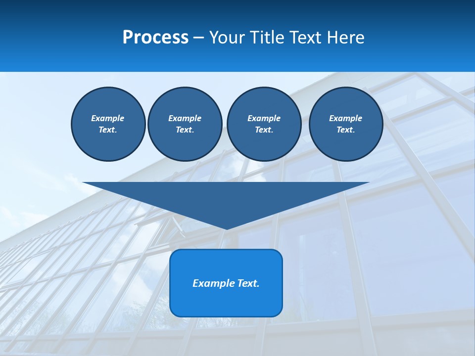 A Building With A Blue Sky And Clouds In The Background PowerPoint Template