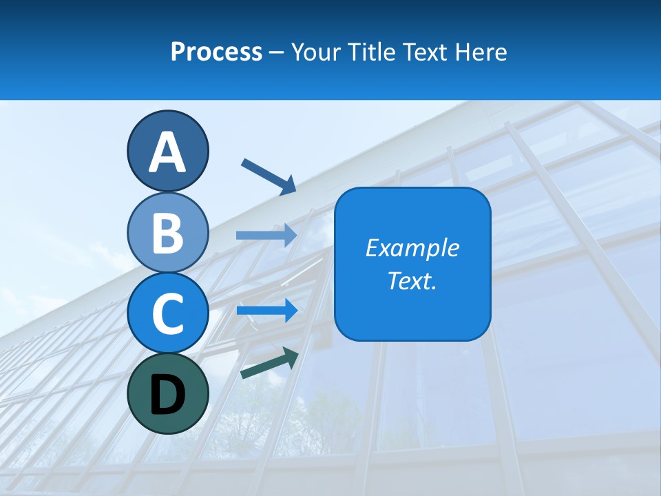 A Building With A Blue Sky And Clouds In The Background PowerPoint Template