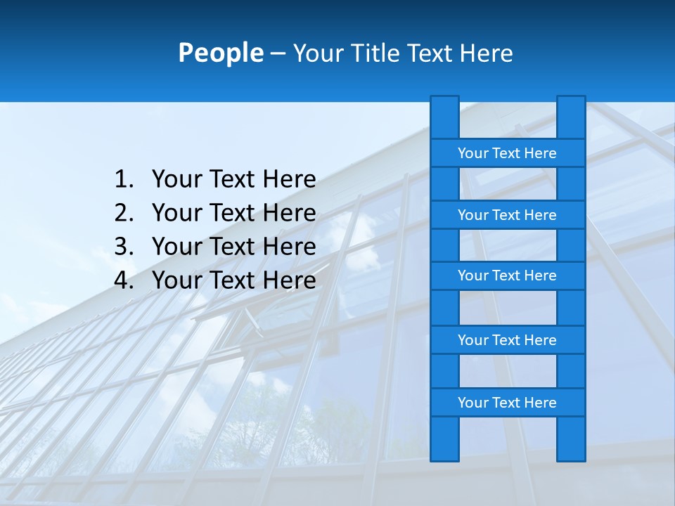 A Building With A Blue Sky And Clouds In The Background PowerPoint Template