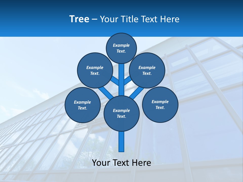 A Building With A Blue Sky And Clouds In The Background PowerPoint Template