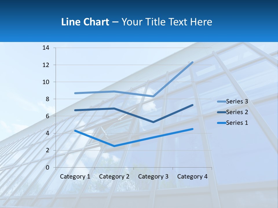 A Building With A Blue Sky And Clouds In The Background PowerPoint Template