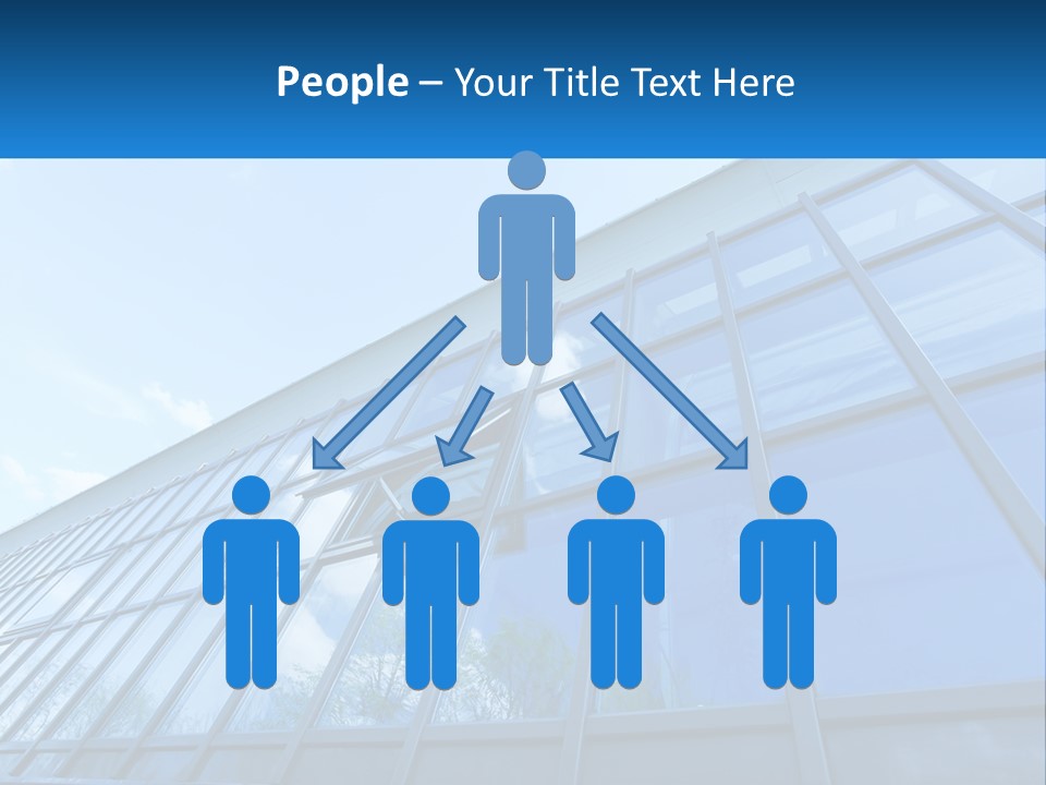 A Building With A Blue Sky And Clouds In The Background PowerPoint Template