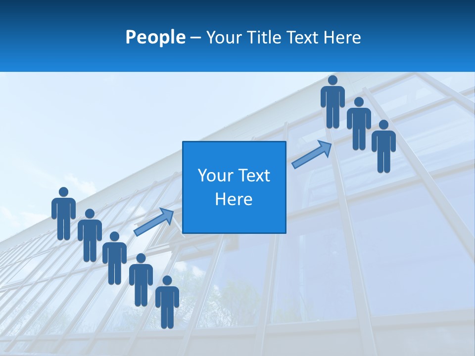 A Building With A Blue Sky And Clouds In The Background PowerPoint Template