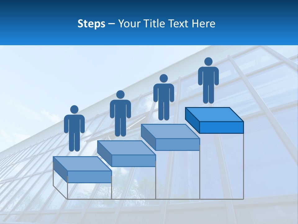 A Building With A Blue Sky And Clouds In The Background PowerPoint Template