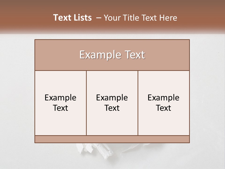 A Fist Punching Through A Piece Of Paper PowerPoint Template