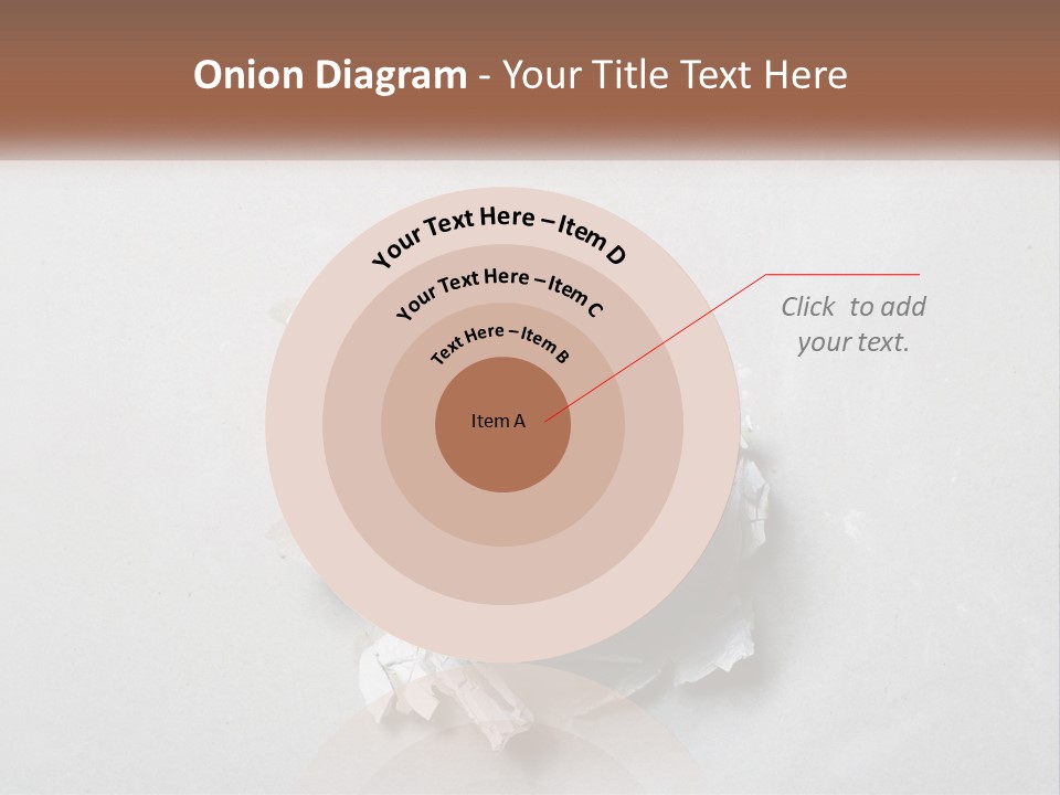 A Fist Punching Through A Piece Of Paper PowerPoint Template