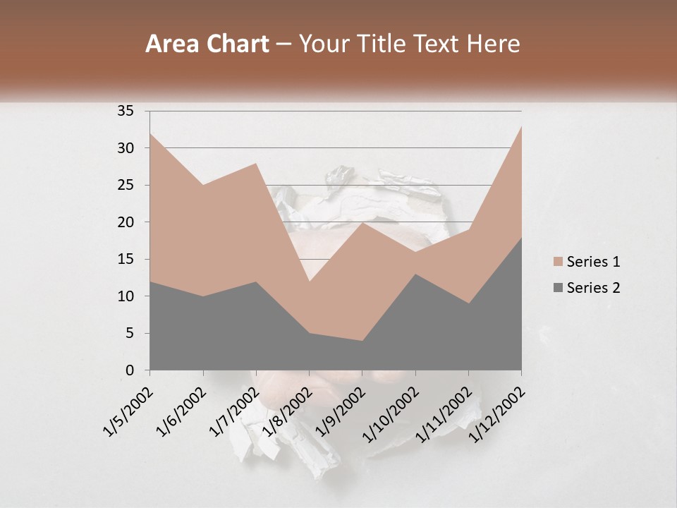 A Fist Punching Through A Piece Of Paper PowerPoint Template