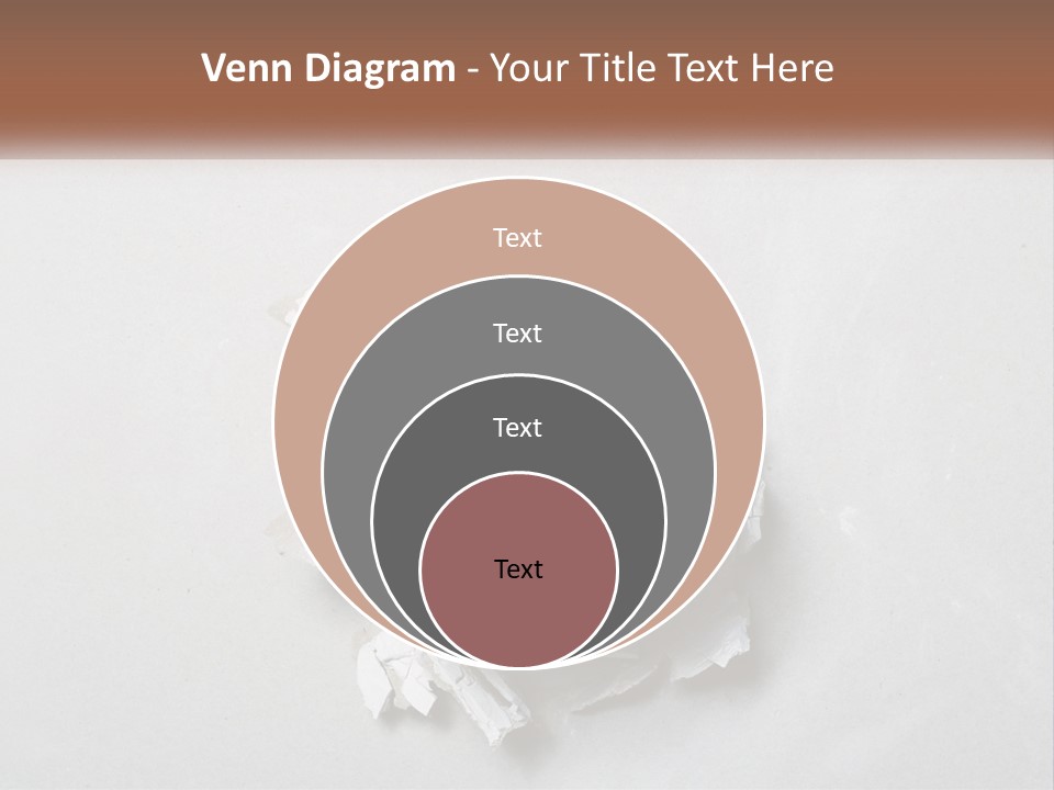 A Fist Punching Through A Piece Of Paper PowerPoint Template