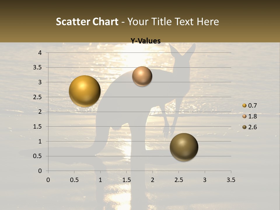 A Kangaroo Standing On A Beach At Sunset PowerPoint Template