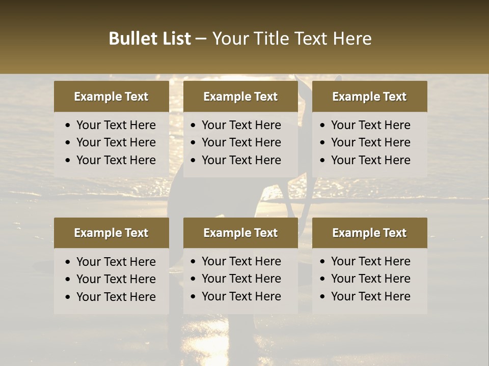 A Kangaroo Standing On A Beach At Sunset PowerPoint Template