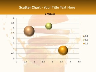An Orange Is Falling Into A Glass Of Orange Juice PowerPoint Template