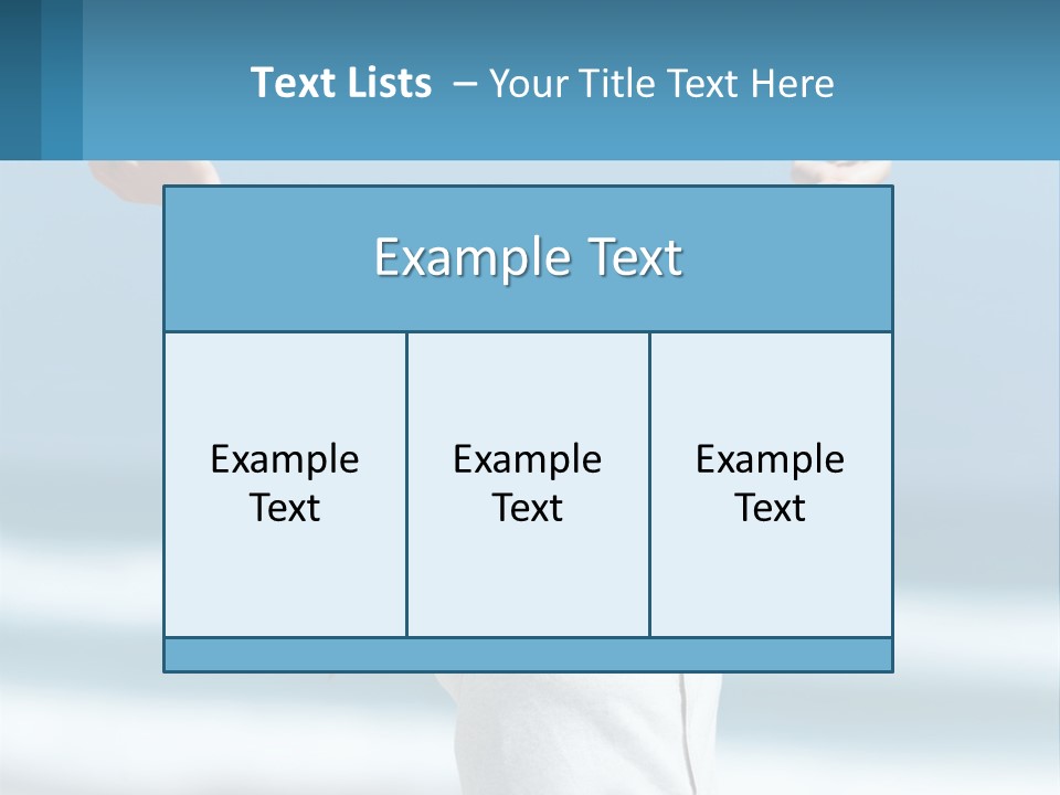 A Woman With Her Arms Up In The Air PowerPoint Template