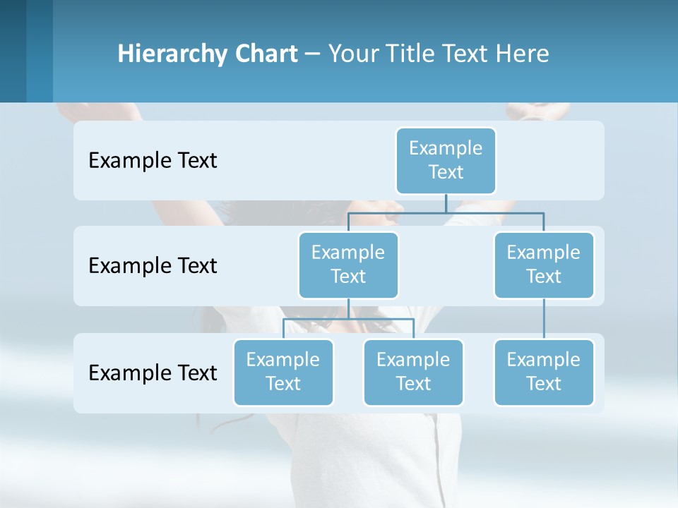 A Woman With Her Arms Up In The Air PowerPoint Template