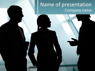 A Group Of People Standing Next To Each Other PowerPoint Template
