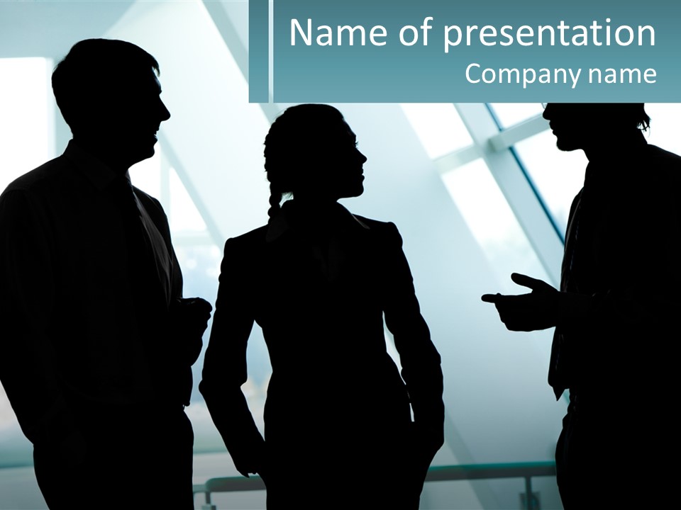 A Group Of People Standing Next To Each Other PowerPoint Template