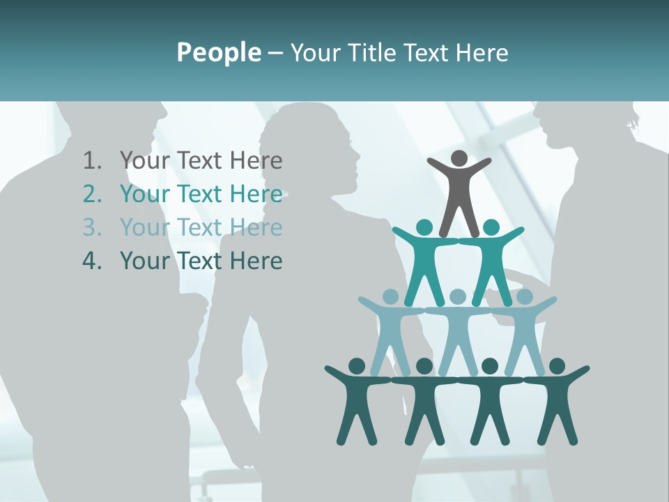 A Group Of People Standing Next To Each Other PowerPoint Template