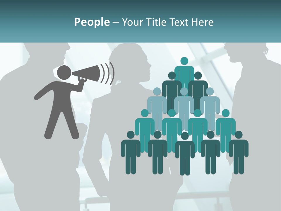 A Group Of People Standing Next To Each Other PowerPoint Template