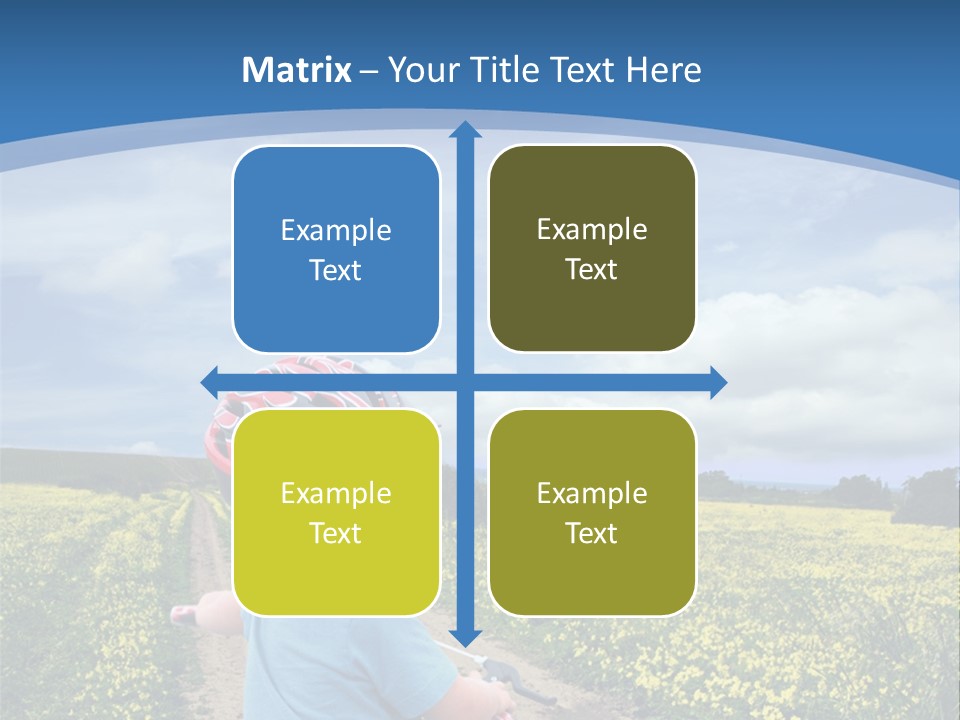 A Young Boy Riding A Bike Down A Dirt Road PowerPoint Template