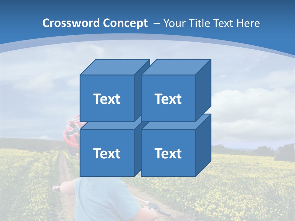 A Young Boy Riding A Bike Down A Dirt Road PowerPoint Template