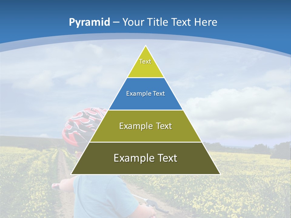 A Young Boy Riding A Bike Down A Dirt Road PowerPoint Template