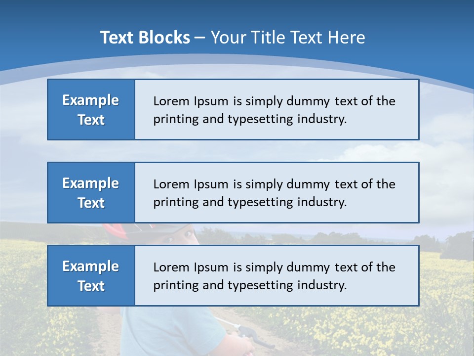 A Young Boy Riding A Bike Down A Dirt Road PowerPoint Template
