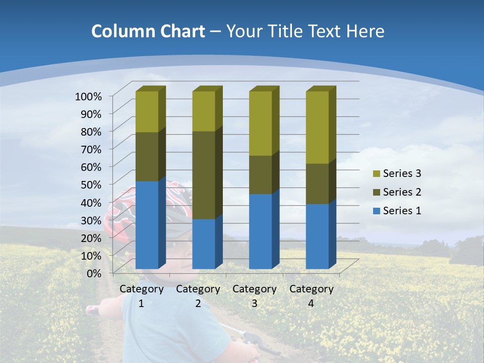 A Young Boy Riding A Bike Down A Dirt Road PowerPoint Template