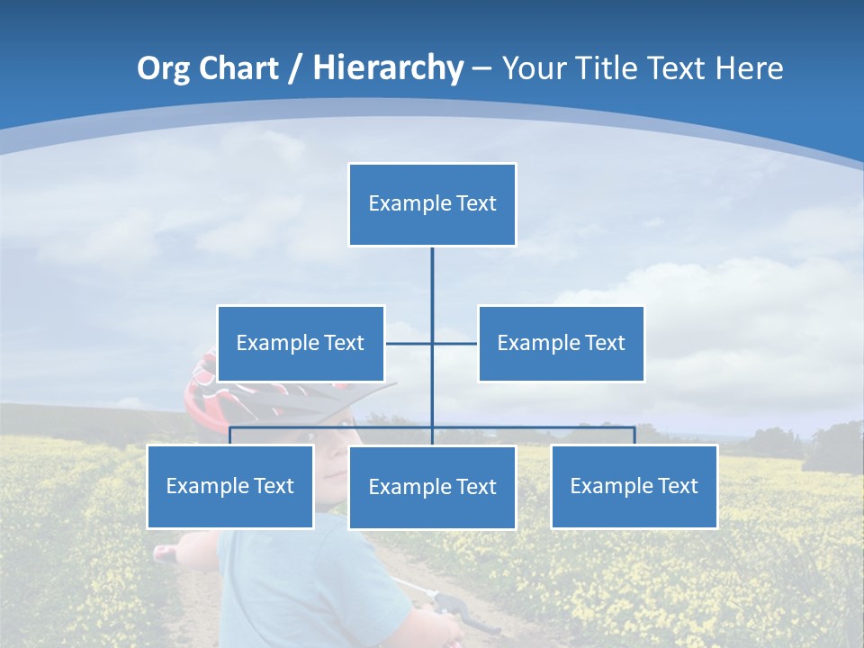 A Young Boy Riding A Bike Down A Dirt Road PowerPoint Template