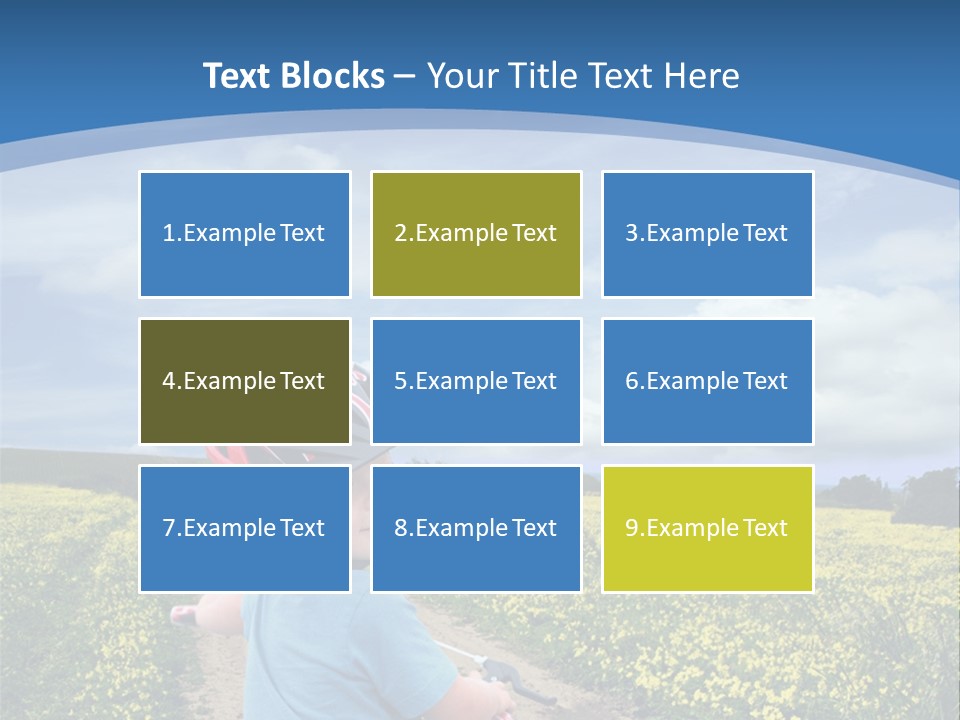 A Young Boy Riding A Bike Down A Dirt Road PowerPoint Template