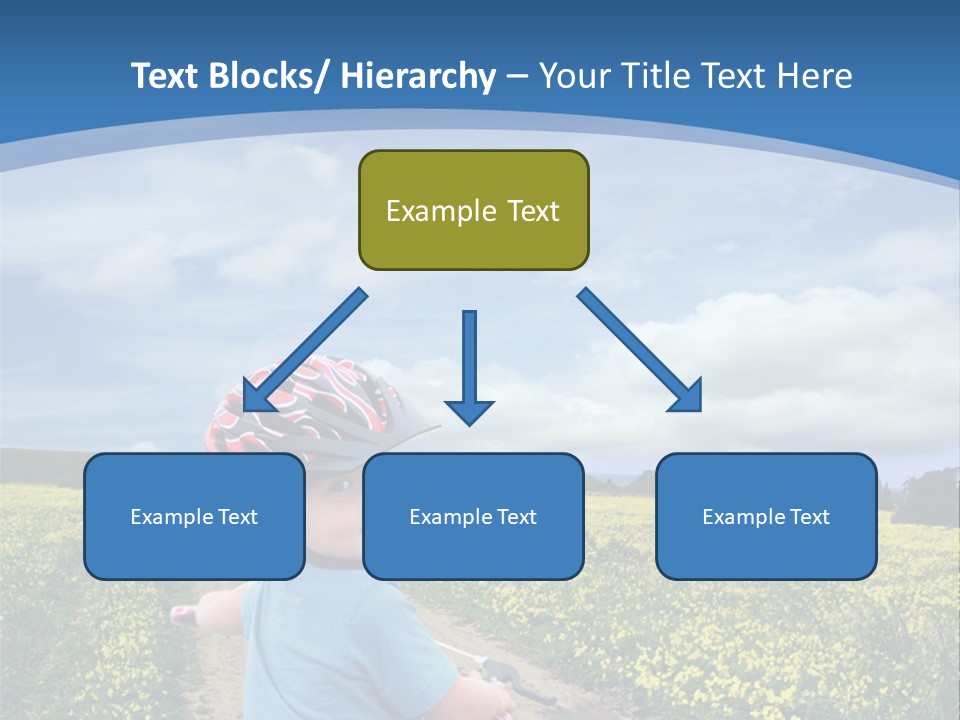 A Young Boy Riding A Bike Down A Dirt Road PowerPoint Template