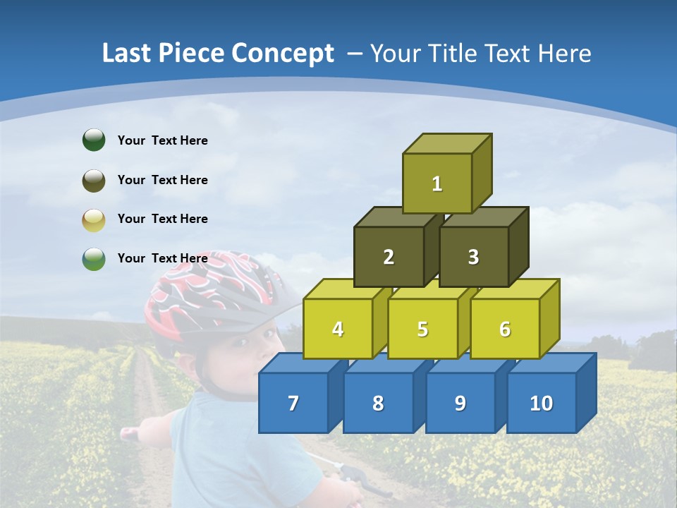 A Young Boy Riding A Bike Down A Dirt Road PowerPoint Template