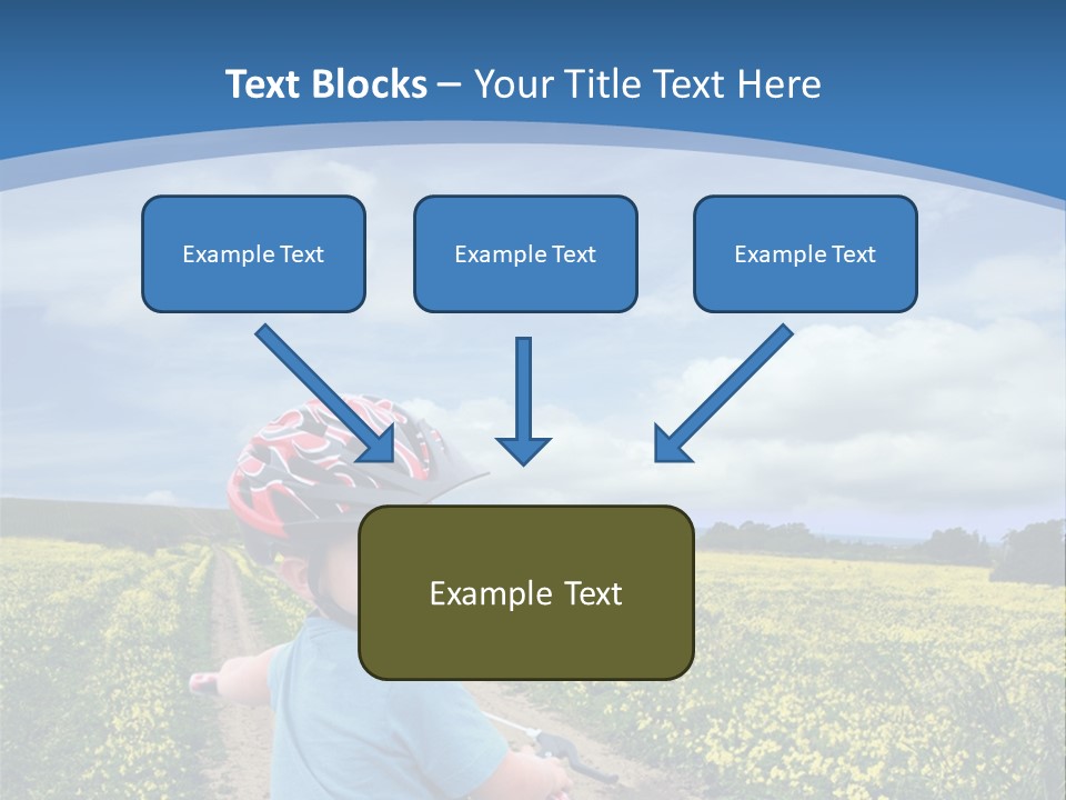 A Young Boy Riding A Bike Down A Dirt Road PowerPoint Template