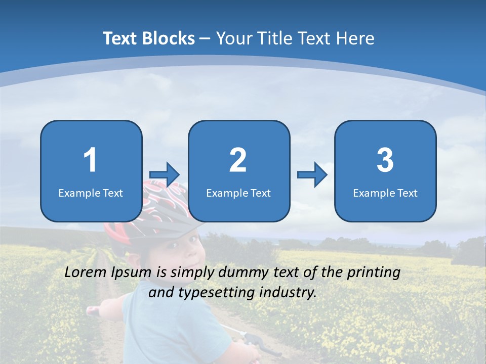 A Young Boy Riding A Bike Down A Dirt Road PowerPoint Template