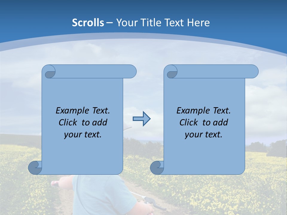 A Young Boy Riding A Bike Down A Dirt Road PowerPoint Template