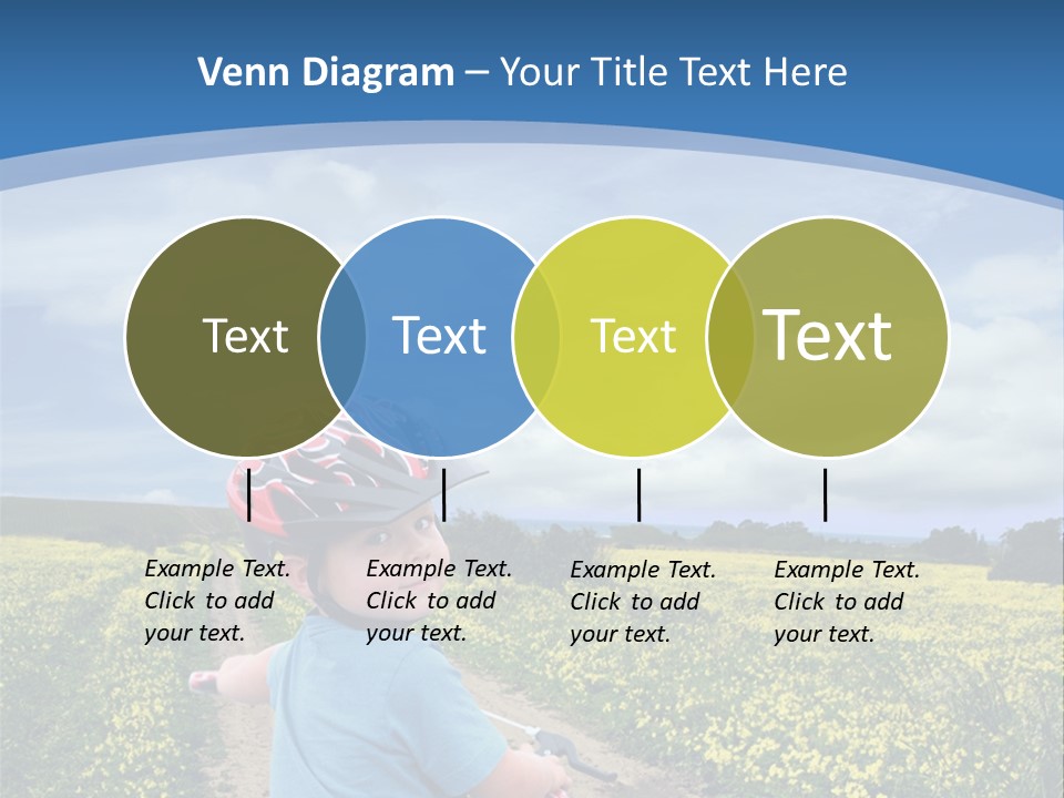 A Young Boy Riding A Bike Down A Dirt Road PowerPoint Template