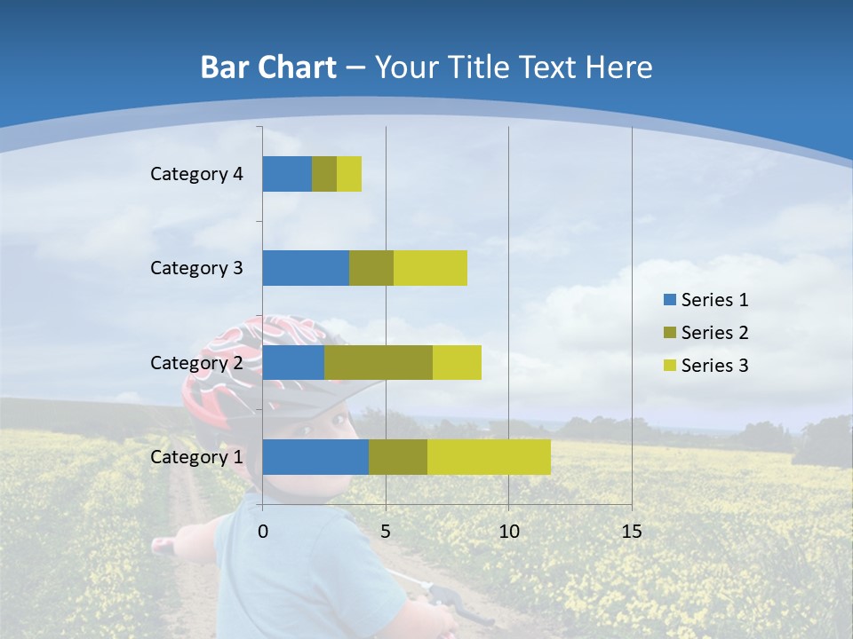 A Young Boy Riding A Bike Down A Dirt Road PowerPoint Template
