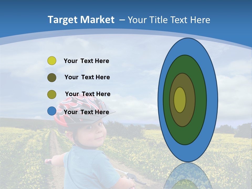 A Young Boy Riding A Bike Down A Dirt Road PowerPoint Template