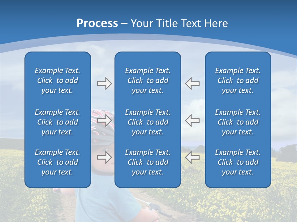 A Young Boy Riding A Bike Down A Dirt Road PowerPoint Template