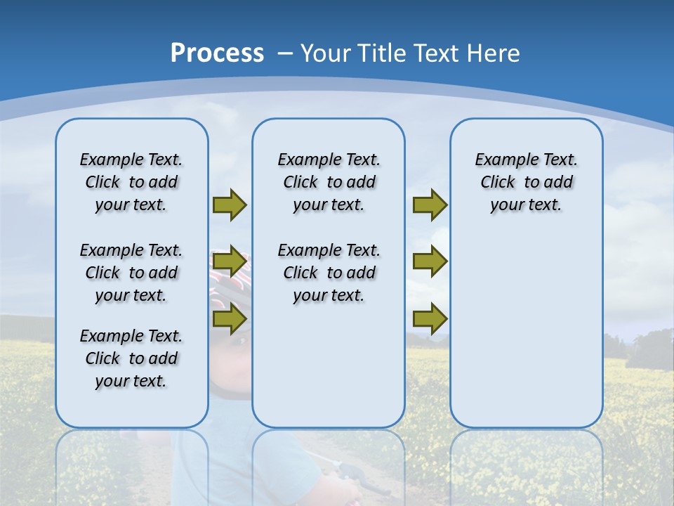 A Young Boy Riding A Bike Down A Dirt Road PowerPoint Template