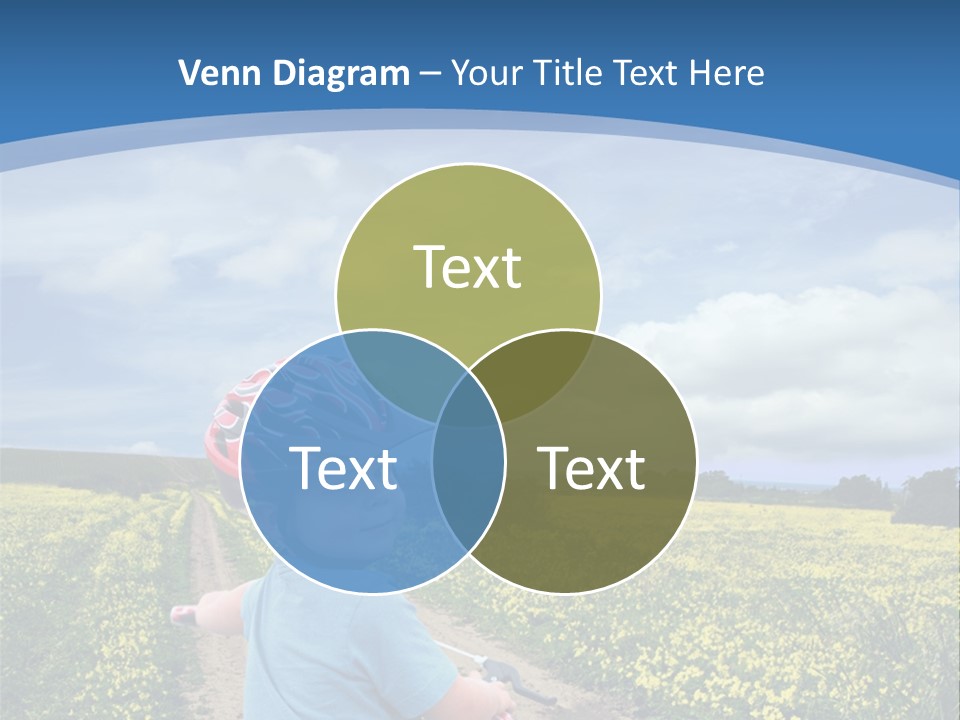 A Young Boy Riding A Bike Down A Dirt Road PowerPoint Template