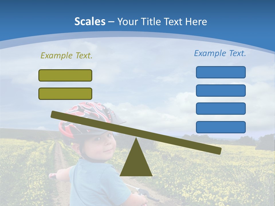 A Young Boy Riding A Bike Down A Dirt Road PowerPoint Template
