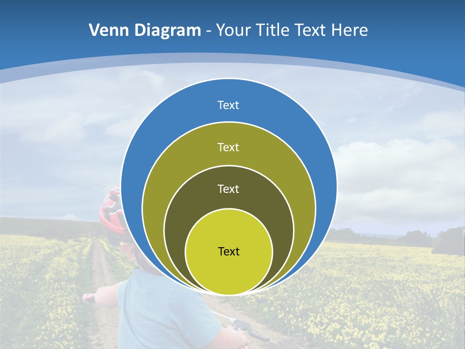 A Young Boy Riding A Bike Down A Dirt Road PowerPoint Template