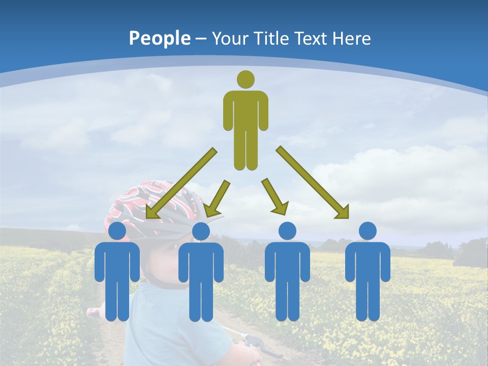 A Young Boy Riding A Bike Down A Dirt Road PowerPoint Template